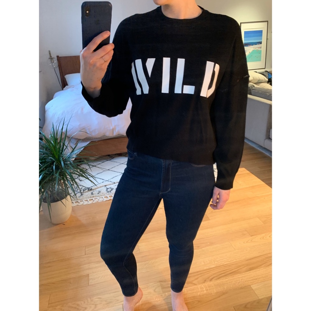 Zadig & Voltaire black XS sweater wild crew neck